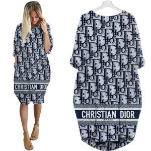 Dior batwing pocket dress luxury brand clothing clothes outfit for women -Max08014