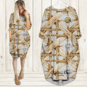 Dior batwing pocket dress luxury brand clothing clothes outfit for women - Max08015