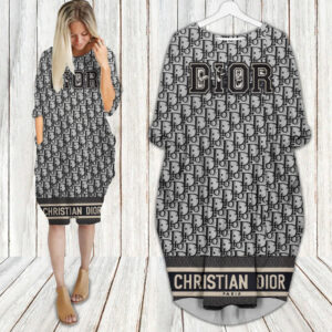 Dior batwing pocket dress luxury brand clothing clothes outfit for women - Max08019