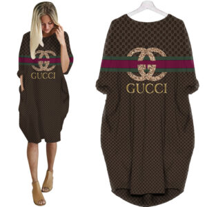 Gucci batwing pocket dress luxury brand clothing clothes outfit for women -Max08327