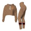 Gucci Croptop Hoodie Leggings For Women Luxury Brand Clothing Clothes Outfit-Max08463