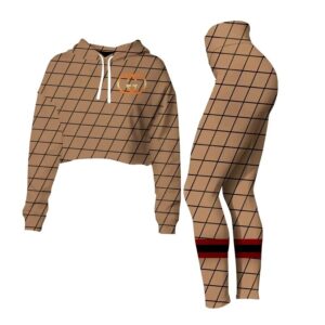 Gucci Croptop Hoodie Leggings For Women Luxury Brand Clothing Clothes Outfit-Max08463