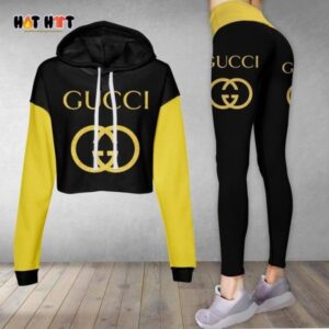 Gucci Croptop Hoodie Leggings For Women Luxury Brand Clothing Clothes Outfit-Max08466