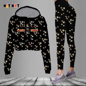 Gucci Croptop Hoodie Leggings For Women Luxury Brand Clothing Clothes Outfit-Max08470