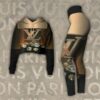 L.Vuitton Croptop Hoodie Leggings For Women Luxury Brand Clothing Clothes Outfit-Max08479