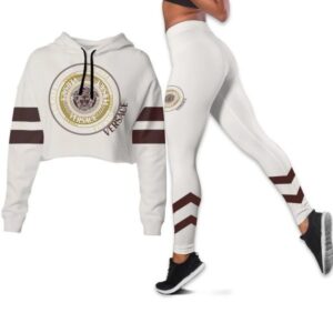 Versace Croptop Hoodie Leggings For Women Luxury Brand Clothing Clothes Outfit-Max08489