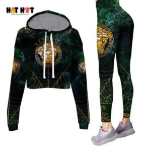 Versace Croptop Hoodie Leggings For Women Luxury Brand Clothing Clothes Outfit-Max08493