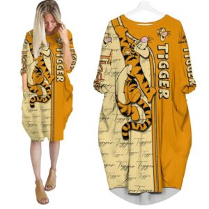 Batwing pocket dress luxury brand clothing clothes outfit for women-Max08726