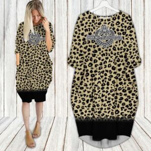 Batwing pocket dress luxury brand clothing clothes outfit for women-Max08730