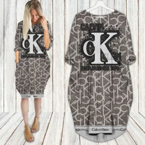 Batwing pocket dress luxury brand clothing clothes outfit for women-Max08733