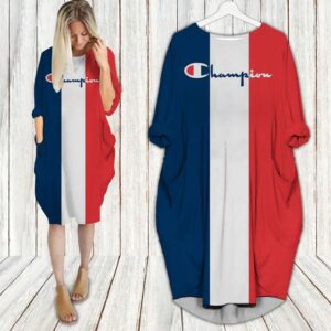 Batwing pocket dress luxury brand clothing clothes outfit for women-Max08747