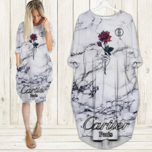 Cartier batwing pocket dress luxury brand clothing clothes outfit for women-Max08789