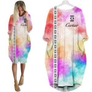 Cartier batwing pocket dress luxury brand clothing clothes outfit for women-Max08790
