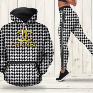 Chanel hoodie leggings luxury brand clothing clothes outfit for women ht Hoodie Leggings Set - Max08837