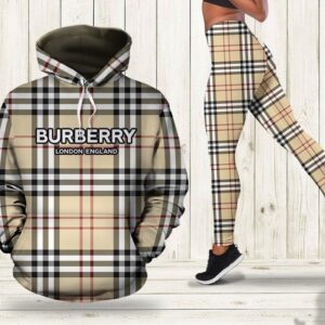 Burberry hoodie leggings luxury brand clothing clothes outfit for women ht Hoodie Leggings Set - Max08841