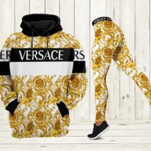 Versace hoodie leggings luxury brand clothing clothes outfit for women ht Hoodie Leggings Set - Max08948