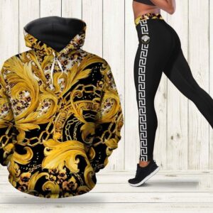 Versace hoodie leggings luxury brand clothing clothes outfit for women ht Hoodie Leggings Set - Max08950