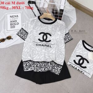 Chanel Luxury Brand Premium T-Shirt Outfit For  Women  -B9G-TX-Max09003