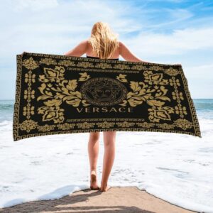 Versace Soft Cotton Bath Large Beach Towel Hot 2023 Item Fashion - Max09504