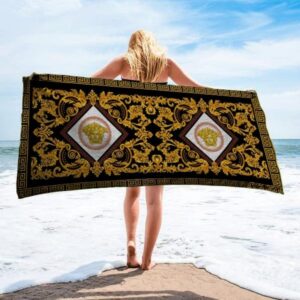 Versace Soft Cotton Bath Large Beach Towel Hot 2023 Item Fashion - Max09510