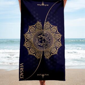 Versace Soft Cotton Bath Large Beach Towel Hot 2023 Item Fashion - Max09522