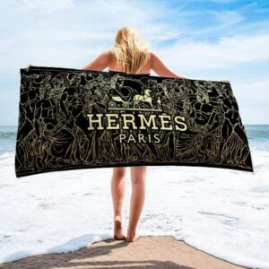 Hermes  Soft Cotton Bath Large Beach Towel Hot 2023 Item Fashion - Max09528