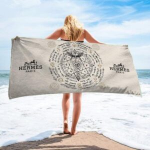 Hermes  Soft Cotton Bath Large Beach Towel Hot 2023 Item Fashion - Max09530