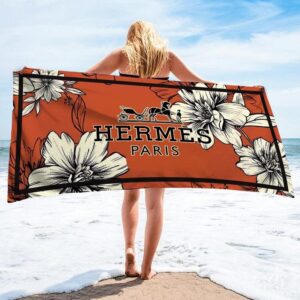 Hermes  Soft Cotton Bath Large Beach Towel Hot 2023 Item Fashion - Max09534