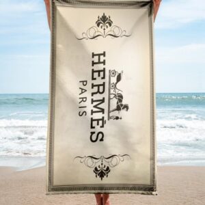 Hermes  Soft Cotton Bath Large Beach Towel Hot 2023 Item Fashion - Max09538