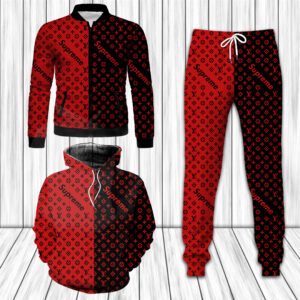 Combo Louis Vuitton Jacket & Hoodie &  Pants Max09785