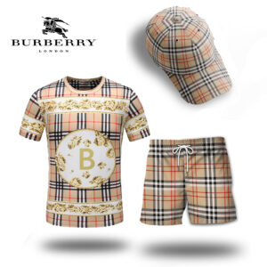 Burberry T-shirts Beach Shorts and Cap For Unisex ST9G-Max4619