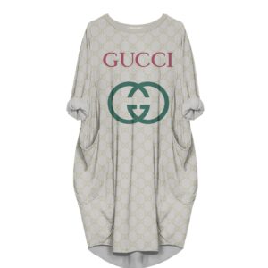 Gucci batwing pocket dress luxury brand clothing clothes outfit for women -Min00153