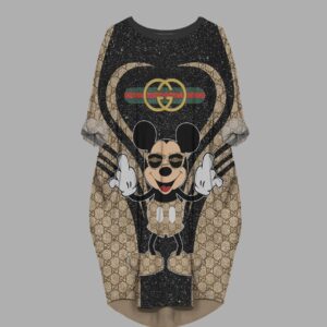 Gucci batwing pocket dress luxury brand clothing clothes outfit for women -Min00154