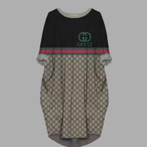 Gucci batwing pocket dress luxury brand clothing clothes outfit for women -Min00157