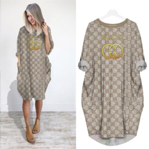 Gucci batwing pocket dress luxury brand clothing clothes outfit for women - Min00278