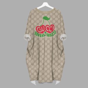 Gucci batwing pocket dress luxury brand clothing clothes outfit for women -Min00279