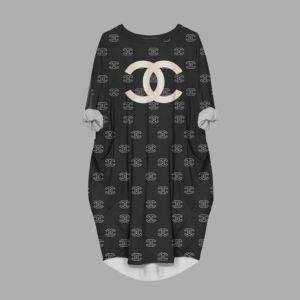Chanel batwing pocket dress luxury brand clothing clothes outfit for women-Min00292