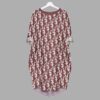 Dior batwing pocket dress luxury brand clothing clothes outfit for women - Min00297