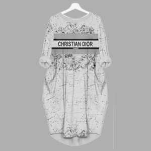 Dior batwing pocket dress luxury brand clothing clothes outfit for women - Min00304