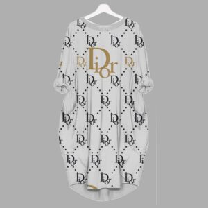 Dior batwing pocket dress luxury brand clothing clothes outfit for women - Min00311