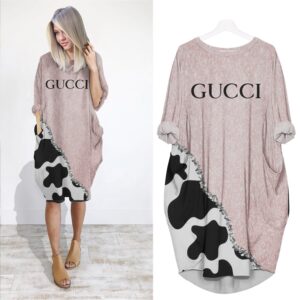Gucci batwing pocket dress luxury brand clothing clothes outfit for women - Min00318