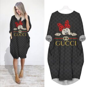 Gucci batwing pocket dress luxury brand clothing clothes outfit for women - Min00319