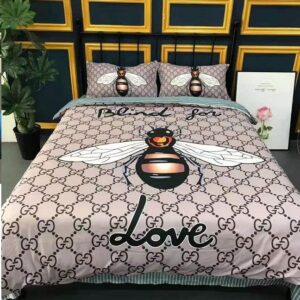 Gucci Premium Fashion Limited Luxury Brand Bedding Set Home Decor - Min00334