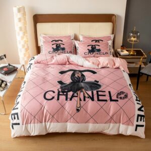 Chanel Premium Fashion Limited Luxury Brand Bedding Set Home Decor -Min00440