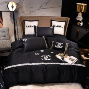 Chanel Premium Fashion Limited Luxury Brand Bedding Set Home Decor -Min00442