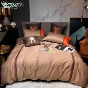 Louis Vuitton Premium Fashion Limited Luxury Brand Bedding Set Home Decor - Min00500