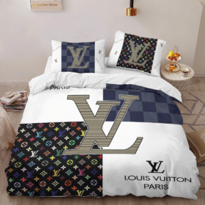 Louis Vuitton Premium Fashion Limited Luxury Brand Bedding Set Home Decor -Min00529
