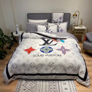 Louis Vuitton Premium Fashion Limited Luxury Brand Bedding Set Home Decor -Min00544