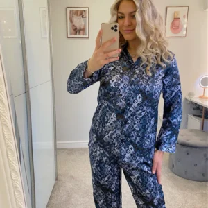 Louis Vuitton Monogram Mixed Grey Inspired Pyjamas M060106