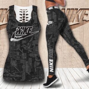 Nike grey tank top leggings sport clothing clothes outfit gym for women hot 2023-PM00292